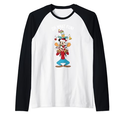Disney Christmas t-shirt raglan festif pour partager la joie de Noël