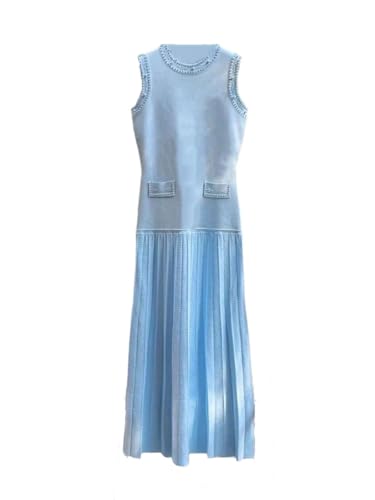 Women Casual Party Sleeveless Knit Tank Dress Evening Slimming Soft