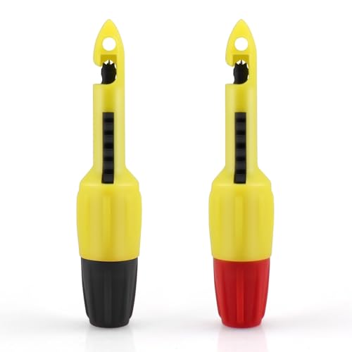 Image of 2 Pcs Wire Piercing Probe Tool, 4mm Insulation Piercing Clip Set for Voltmeter Multimeter Thermometer Voltage and Insulation Piercing Car Wire Testing (Black, Red)