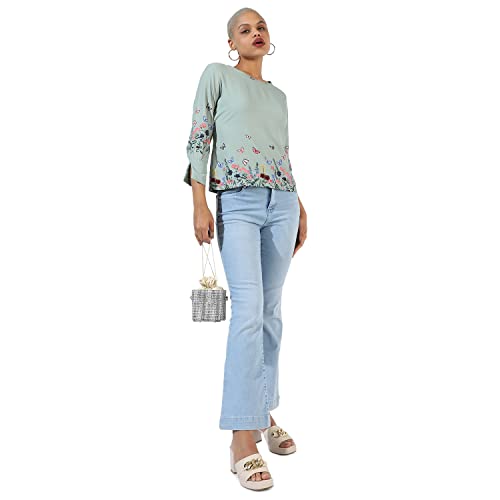 Image of Campus Sutra Women's Cotton Regular Fit Tops