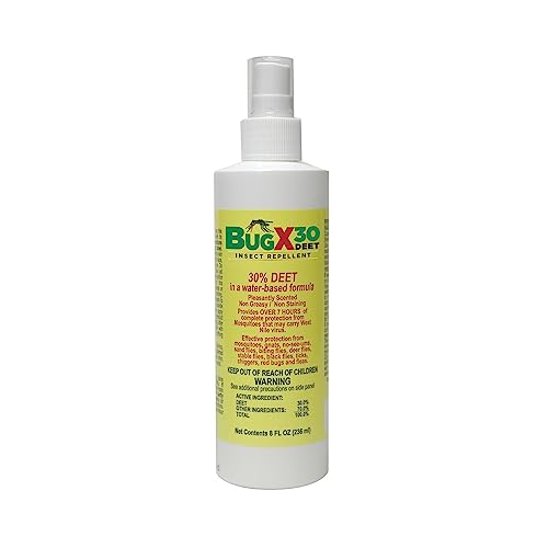 CoreTex Bug X 30 Mosquito, Tick, & Insect Repellent Spray with 30% DEET - 8oz Bottle of Bug Repellent for Up to 7+ Hours of Protection Against 12 Types of Insects