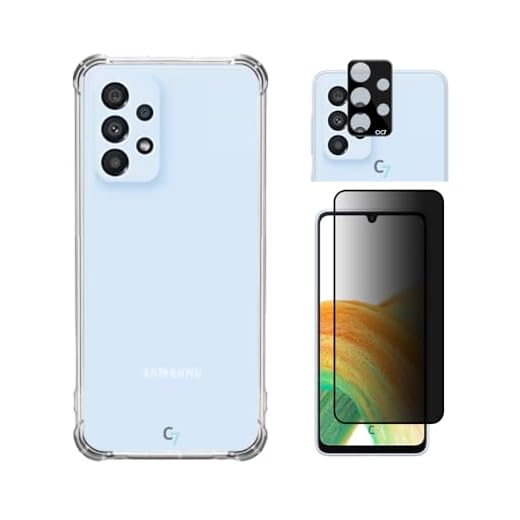 Capa Anti Impacto Compatível Com Samsung Galaxy A33, A53, A73 5G + Película Privacidade 9D + Película de Câmera - (C7) (Samsung Galaxy A33 5G)