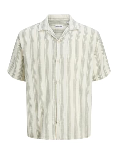 JACK & JONES Jjeliam Resort SS Sn T-Shirt, Cloud Dancer, XL