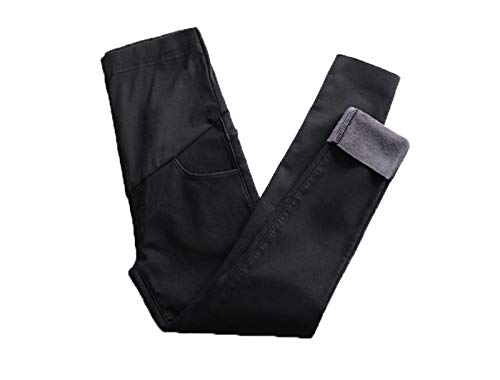 keepmore Invierno Vaqueros premamá Leggings Ajustados Pantalones cálidos Plus Terciopelo Pantalones de Mezclilla de Embarazo para Mujeres Embarazadas Calzas engrosadas