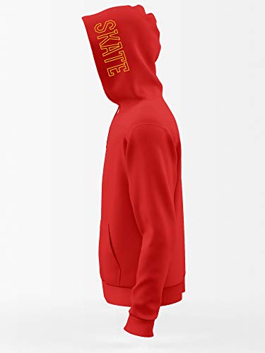 Daxton Youth Unisex Skateboarder Design Hoodie Mid-weight Fleece Sweatshirt2