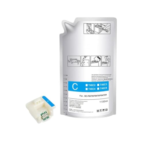 Sac de Sublimation Cyan 1100ML Évite les Pannes sur Imprimante SC F6370 F9470
