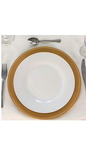 Greenbrier International Platos Decorativos Dorados 13 in miniatura 2