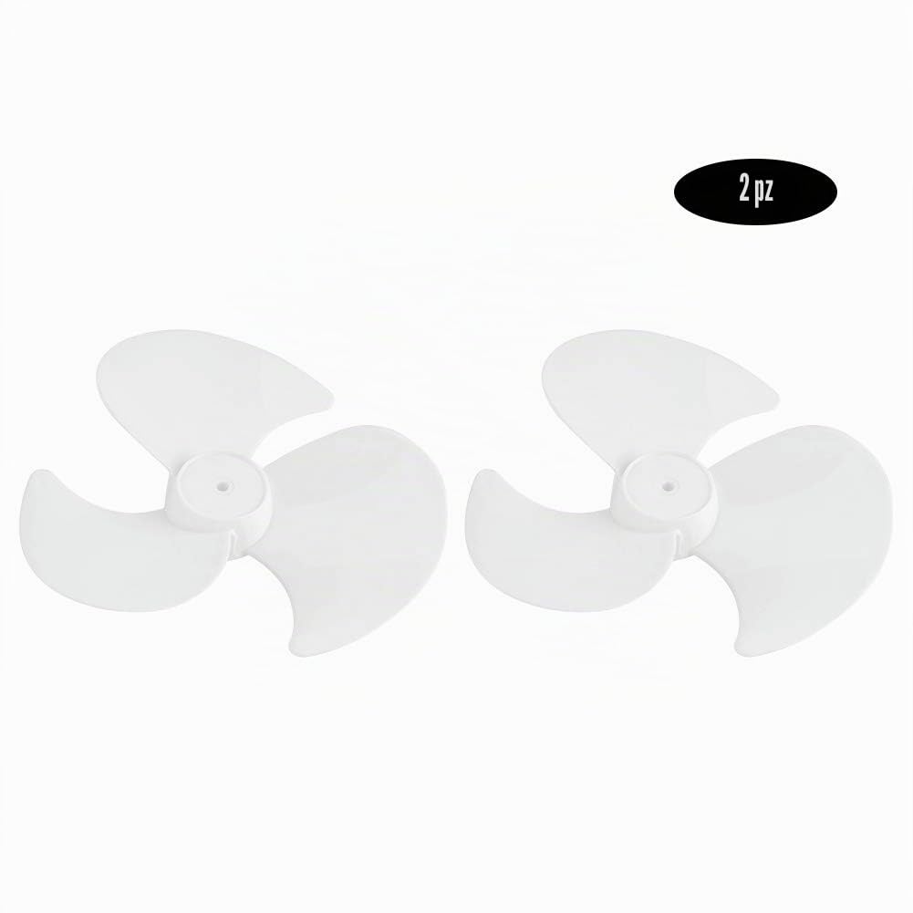 2Pcs Fan Blades Sostituzione Dell'elica del Ventilatore Elettrico 3 Foglie Pala del Ventilatore Universale per Ventole Accessori per Pale Fan Leaves Kit