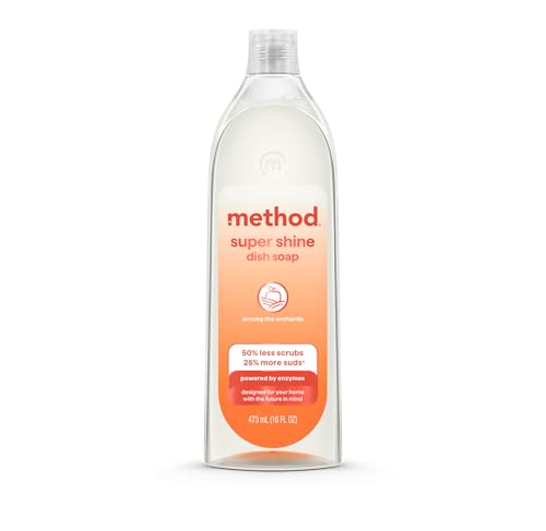 Image of method Super Shine Liquid Dish Soap, Among the Orchards Scented, 16 fl oz