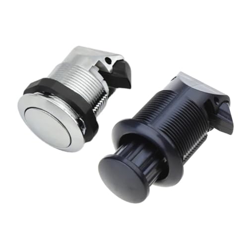 Loquet à pousser finition chrome de haute qualité pour bateaux
