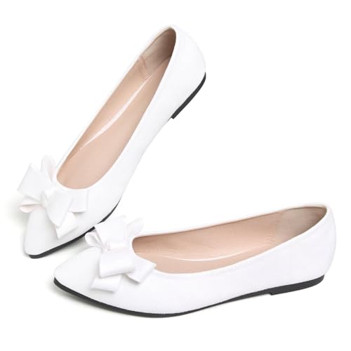 Image of SAILING LU Women's Bow-Knot Pointed Toe Ballet Flats