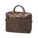DRAKENSBERG Aktentasche Herren Leder ’Hugo’ hochwertige 16 Laptoptasche für Business und Reise | 10L, Dunkel-Braun, DR00341
