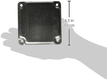 Miniatura 5 de Raco 804C Cubierta de trabajo cuadrada expuesta, en blanco, sin agujeros, 4