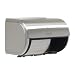 Compact 2-Roll Side-by-Side Coreless High-Capacity Toilet Paper Dispenser by GP PRO (Georgia-Pacific), Stainless, 56798, 10.120" W x 6.750" D x 7.120" H