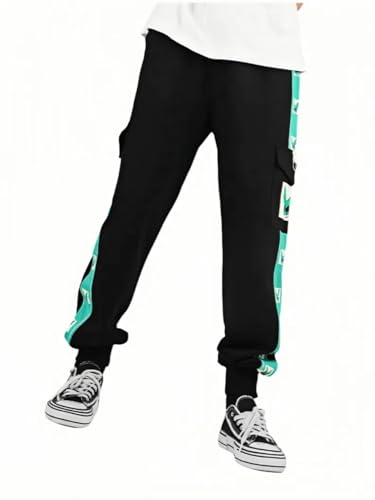 Men’s Midoriya Battle Suit Casual Cargo Pants Relaxed Fit Cargo Jogger with Pockets for Women4