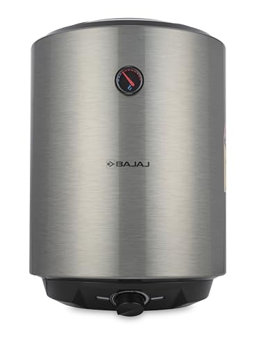 Bajaj Shield Series Reflecta 25 Litre Storage Water Heater For Home | 5-Star Rated Geyser For Bathroom | Withstand 4.5Kv Surge Voltage | 10-Yr Tank 6-Yr Element 4-Yr Product Warranty 【Steel Finish】