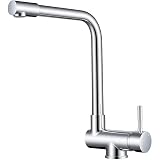 AICA sanitaire Robinet de Cuisine Rabattable Sous Fenêtre, Bec Haut 360° Rotatif & Inclina...
