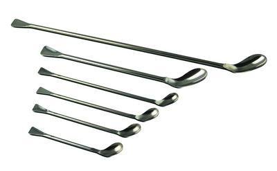 Bel-Art H36808-0030 Science Ware Ellipso-Spoon and Spatula Sampler, 70 mL Bowl Capacity, 30 cm Length, Stainless Steel (Pack of 12)