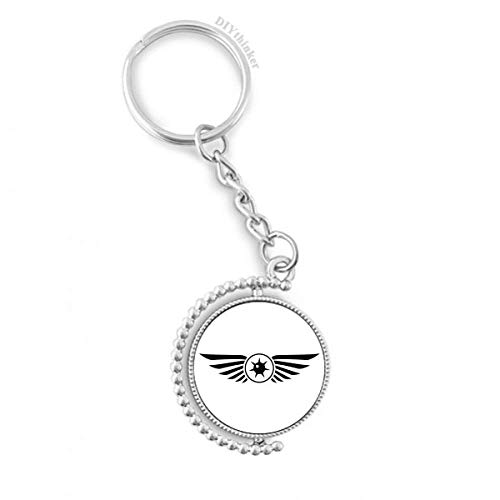 Llavero Pilgrim con adorno giratorio de vector de ojos negro para colgar en mochilas