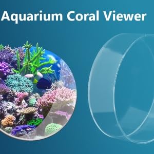Image of TOPINCN Viewer Fish Acrylic Observe Lense Aquarium Fish Photograph Cylinder Magnifier for Marine Aquarium Reef(250mm)