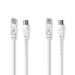 Produktbild Nedis Coax & Cat6 Kombikabel - IEC (Coax) Stecker / RJ45 Stecker - IEC (Coax) Buchse / RJ45 Stecker - Vernickelt - RG58-75 Ohm - Doppelt geschirmt - 3.00 m - Rund - PVC - Weiss - Box