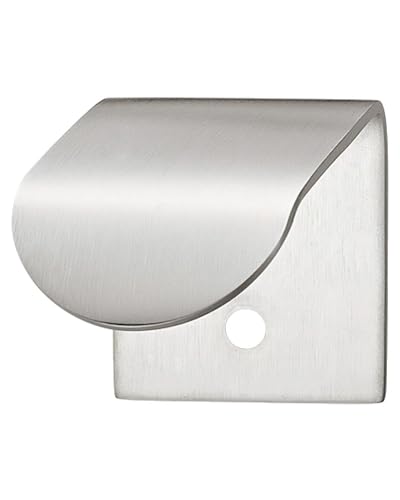 Gedotec HI835 - Maniglia per mobili, in acciaio inossidabile, per cassetti e ante di armadio, cucina, cassettiera e fissaggio su interni, semi-invisibile, moderno, opaco spazzolato, 1 pezzo