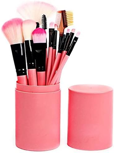 Makeup Brush Set with Storage Barrel, Pack of 12-picture-25