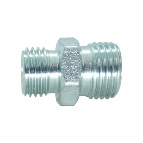 Image of 1 Piece Hydraulic Fittings Adapters M14 x 1.5 Male to M16 x 1.5 Male Metric Excavator Hydraulic Hose Pipe Thread Connector
