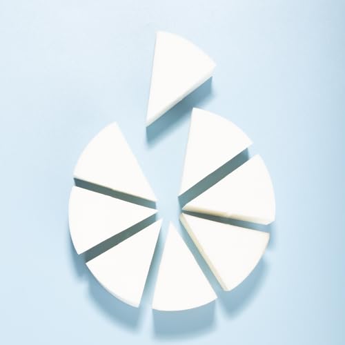 Image of PAC Pressed Sponge (Triangle Pie) (White) (8 Pc)