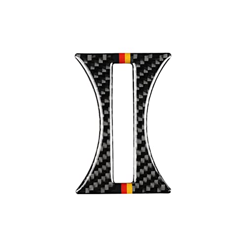 Cadre intérieur en fibre de carbone compatible avec Mercedes Benz GLA CLA Classe A B 2013-2018 (porte-gobelet d'eau 25, drapeau allemand) Cover