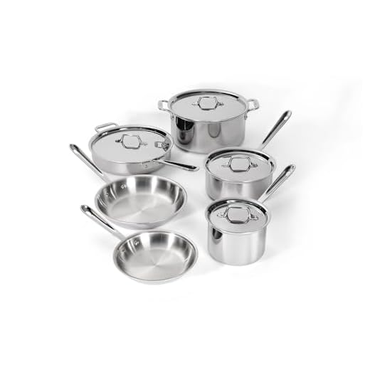 All-Clad D3 10-Piece Stainless Steel Cookware Set