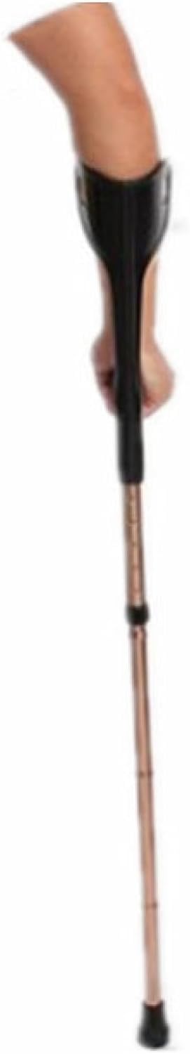 Muletas Plegables Muletas De Antebrazo De Aleación De Aluminio Muletas De Codo Aleación De Aluminio Ultraligera Plegable Auxiliar Altura Ajustable Adecuado para Personas Mayores,Brown