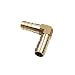 1/4" Hose ID / Hose Barb 90 Degree L Right Angle Elbow Barbed Brass Fitting Fuel / Air / Water / Boat / Gas / Oil WOG