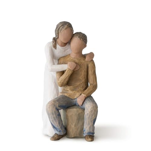 Willow Tree You and Me (Darker Skin Tone & Hair Color), Sculpted Hand-Painted Figure