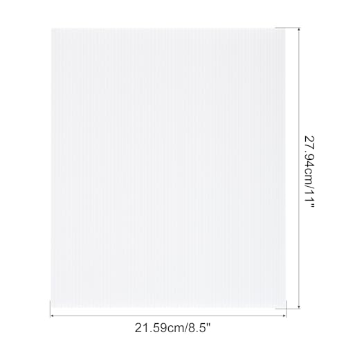 QUARKZMAN Wellpappe-Platten, 4 mm weiße Leere Rasenschilder, 11 Zoll x 8,5 Zoll wasserdichtes Schild, 5 Stück