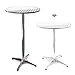 Tavolo alto da bar rotondo alluminio altezza regolabile 70cm o 110 cm Ø 60 cm