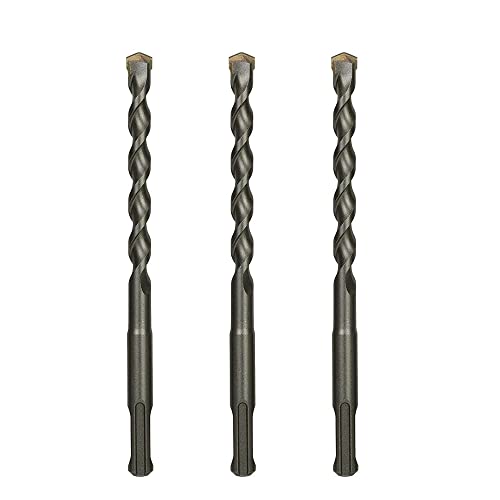 VALYRIANTOOL 3-Pack 1/2 Inch x 6 Inch SDS Plus Rotary Hammer Drill Bits Set, Carbide Tipped for Brick, Masonry, Stone and Concrete (1/2