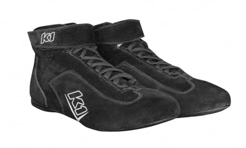 K1 Race Gear K1 Challenger Nomex® Adult Auto Racing Shoes - SFI 3.3/5 - Black - Size 12