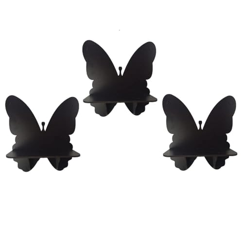 Image of Wooden Wall Hanging Shelf Shelves Art Hanging for wall Decoration and Home Decoration (8 Butterfly Shelves)