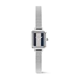 Daniel Wellington Quadro Mini Orologio Donna Argento 15.4x18.2mm Quadrante Blu/Bianco