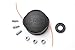 Terre Products, Universal Trimmer Head Replacement, Bump Feed String Trimmer Head, Compatible with Speed Feed and Most Weed Eater Brands, 4 Inch Diameter, Line Size .05 Inch to .105 Inch