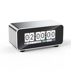 Ovolaptics Minimalist CNC Aluminum Flip Desk Clock, Modern Digital Alarm Clock with Auto Dimming photo Ovolaptics Minimalist CNC Aluminum Flip Desk Clock, Modern Digital Alarm Clock with Auto Dimming
