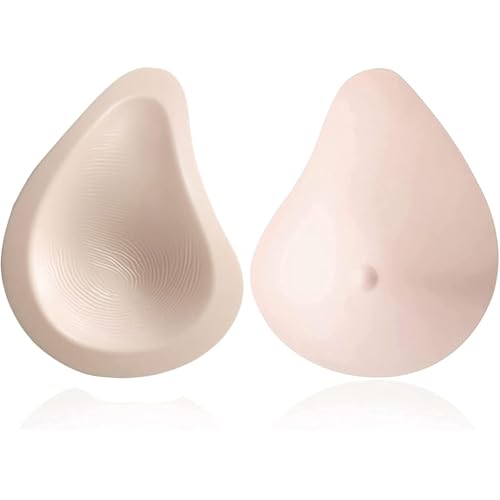 KazeRyu Prótesis De Silicona Irregular For Mastectomía: Prótesis Mamarias Asimétricas Y Ligeras Con Almohadillas Cóncavas For Un Realce Natural.(670g/pair)