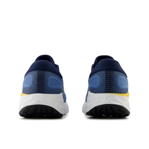 New Balance New Balance Men's Fresh Foam X EVOZ V4 Running Shoe, Sea Stone/Nb Navy/Clementine, 8 M