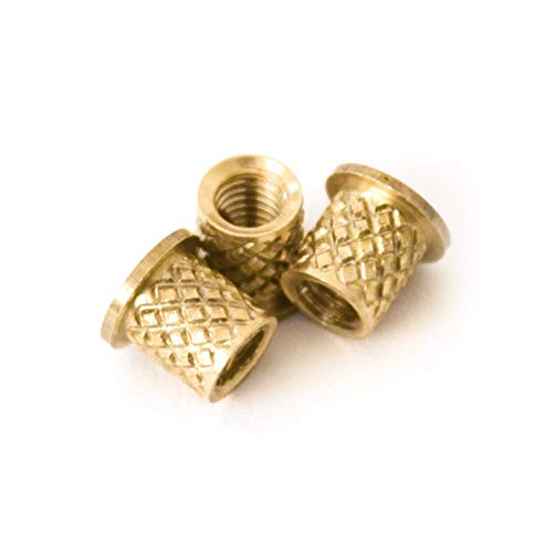 [ J&J Products ] M3 Brass Insert, 5 mm (Length), Female Thread, Heat Sink/Injection Mold Type, 1000 pcs