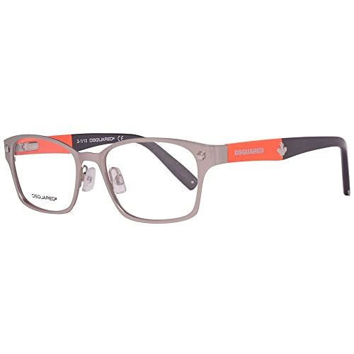 DSQUARED2 Dsquared DQ5100 52017 Monture de Lunettes rectangulaire Dq5100 017 Monture de Lunettes 52 Argenté