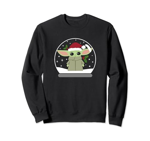 Sweatshirt The Mandalorian Child Snow Globe Star Wars pour fan