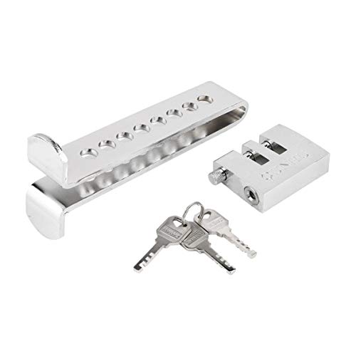 Didasong Universal Stainless Steel 8 Holes Car Clutch Lock Car Brake Throttle Lock Accelerator Pedal Lock Anti-Theft Auto Supplies