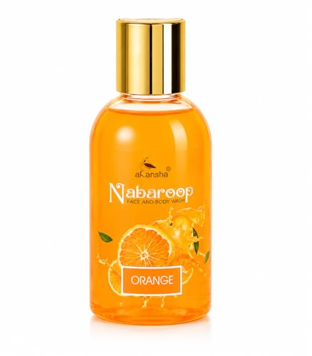 Image of AKANSHA Nabaroop Men's & Women's Ayurvedic Natural Face and Body Wash- 100ml (Orange)
