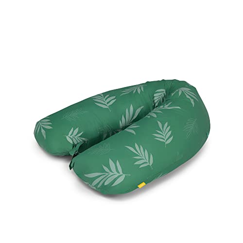 skiddoü Coussin d’Allaitement Ammi+ Coussin de Grossesse pour Dormir pour Maman et Enfant, thérapeutique, Anatomique, Qui facilite l’Allaitement, Dispositif médical, sûr, Housse Amovible, Vert Cover